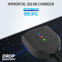 30W 12V Solar Trickle Charger Maintainer, Waterproof Portable Solar Panel Batter