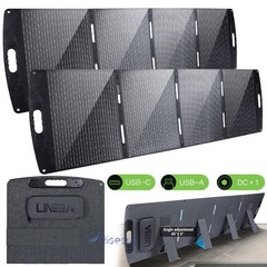 200W Folding Mono Solar Panel 12V Power Portable Camping Home RV Battery Charge