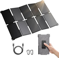 BigBlue Portable 35W Solar Panel Charger with Fast Charging USB-A and PD 25W USB
