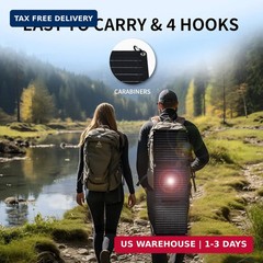 30W Portable Solar Panel,Foldable Solar Panels Charger for Camping Hiking Outdoo