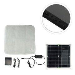 50W Solar Heating Pad for Pets with Energy Storage Box Foot Warmer Carpet