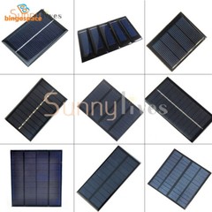 2V/5V/6V/12V Monocrystalline Solar Panel Module For Motor Toys Lawn Lamp New