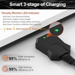 30W Solar Battery Charger Maintainer MPPT SUNER POWER