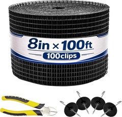 8 Inch X 100FT Solar Panel Bird/Critter Guard Anti-Rust with 100 Fastener Clips