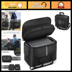 Portable Power Station Carrying Case – Protective Shoulder Bag for Outdoor Campi