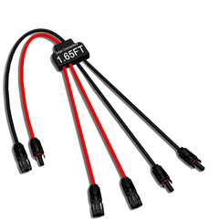 Solar Connectors for 2 Solar Panels 2 to 4 Y Branch Parallel Adapter IP68