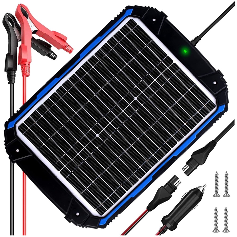 20W 12V Solar Battery Charger & Maintainer