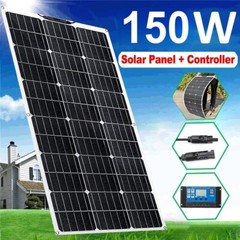150W Watt Flexible Mono Solar Panel Home 12V RV Rooftop Camping Off-Grid Power