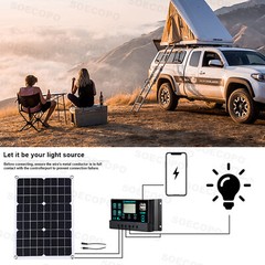 110V 6000W 100A Solar Panel Kit Complete Solar Power Generator Home Grid System.