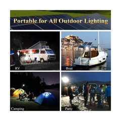 Solar Lights for Inside, 4 Bulbs Solar Shed Lights with On Off Switch, 30W So…