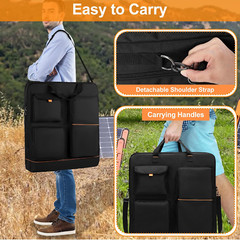 Solar Panel Storage Bag with Bright Lining, Travel Carrying Case Compatible with
