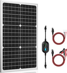 High Efficiency 30W Solar Panel + MPPT Charge Controller