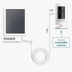 10 ft. Weatherproof Power Extension Cable for Security Camera Solar Panel 80ch