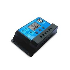 100A Solar Panel Battery Charge Controller 12V 24V, Dual USB Port, LCD Display