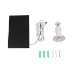 For Outdoor Cameras 5W Solar Panel Easy Installation USB And USB-C Ports