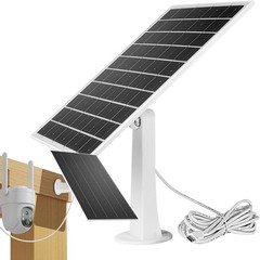 4 Pack Solar Panel for Ring Spotlight Camera/Stick Up Cam Battery Charger Output