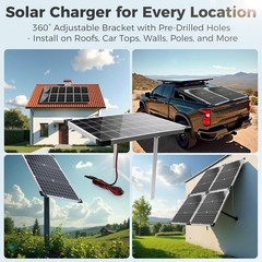 Ultimate Waterproof Solar Charger Kit: 20W MPPT for Marine & RV Applications