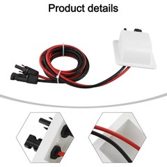 UV Resistant ABS Solar Double Cable Entry Housing 2m 10AWG Tinned Copper