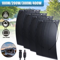 600W Watt Flexible Solar Panel 18V Mono Home RV Rooftop Camping Off-Grid Power