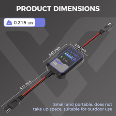 MPPT Solar Charge Controller : IP65 Waterproof – Display for Gel AGM Lead-Acid L