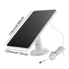 Solar Panel for Ring Spotlight Stick Up Cam Plus/Pro Battery Charger USB/Type C