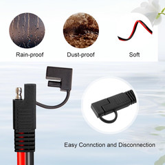 SAE Extension Cable 100FT 10AWG Quick Disconnect Wire SAE Connector Battery Char