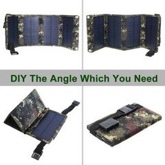 80W USB Folding Solar Panel Power Bank for Outdoor Phone Charger Camping Hiking