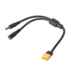XT60 to DC5521 Connector Cable 28cm For Outdoor Power Supply And Remote Toys