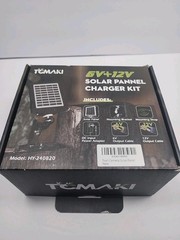 Trail Solar Panel, Solar Battery Charger Kit 12V/1A 6V/1.5A with Build-in 200…
