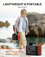 300W Solar Generator with 40W Panel, 256Wh Battery for Camping & Travel