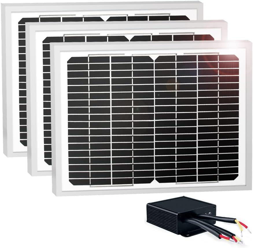 TSP30W Solar Panel 30-Watt 24V Monocrystalline Solar Panel Battery Charging Cont