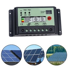Dual Battery Solar Charge Controller 12V 24V Solar Controller Plastic Material