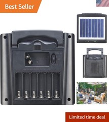 Multi-Device 7-Port Solar Charger for AA/AAA/9V Batteries with LED Indicators