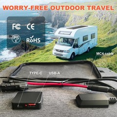GreenOE 100W Foldable Portable Solar Panel High Efficiency IP67 Waterproof