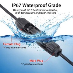 10ft XT60i Female to Solar Connector Solar Panel Extension Charging Cable 12 AWG