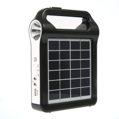 6V 3000mah Rechargeable Solar Panel Power Storage USB Charger With Lamp