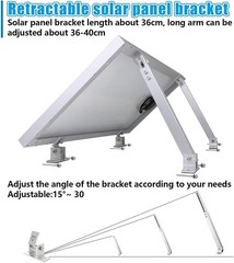 Adjustable Solar Panel Tilt Mount Brackets Aluminum Alloy Solar Panel Mounting S