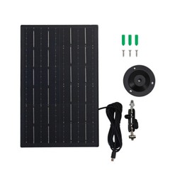 10W 5V Solar Panel for Security Camera,Type C Port Solar Charger w/Cable & Stand