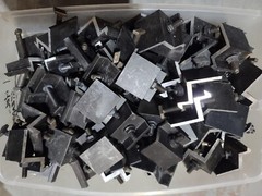Lot of 8 UniRac Solar Mount End Clamps Dark Finish 302003D