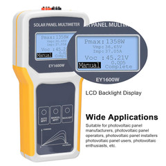 Solar DC/AC Power Meter Solar Panel Tester 1600W Photovoltaic Panel Multimeter M