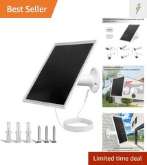 6W Solar Panel Charger, Solar Panel with Micro USB & USB-C Port for DC 5V Out…