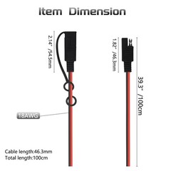 4 PCS SAE to SAE Extension Cable Quick Disconnect Wire Harness SAE Connector …