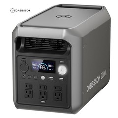Dabbsson 2200W 2048Wh Portable Power Station Solar Generator w/ App for Camping