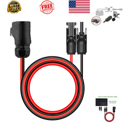 Industrial Circular Connector to Solar Cable Adapter 10 AWG IP67 3.3 ft 1 m