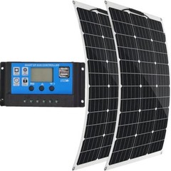 300W Solar Panel Kit 12V Battery Charger 30A Controller RV Trailer Camper Van