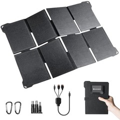 45W HPBC Portable Solar Panel, 25.4% Conversion, IP68, Ultra Light 1.5lbs | DC