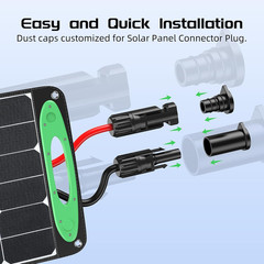12 Pairs Solar Connector Caps, IP68 Solar Panel Connectors Caps Weather Resistan