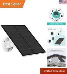 Solar Panel Charger 5W with 9.8ft Cable – Ideal for Outdoor Security Cameras