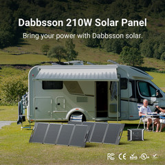 Dabbsson Power Station 2300W 2660Wh w/ Connector + Folding Solar Panel 210W