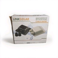 Link Solar Weatherproof ABS Solar Double Cable Entry Gland for All Cable Types